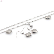 Nuevo diseño de collar de acero inoxidable joyería pendiente de corazón
